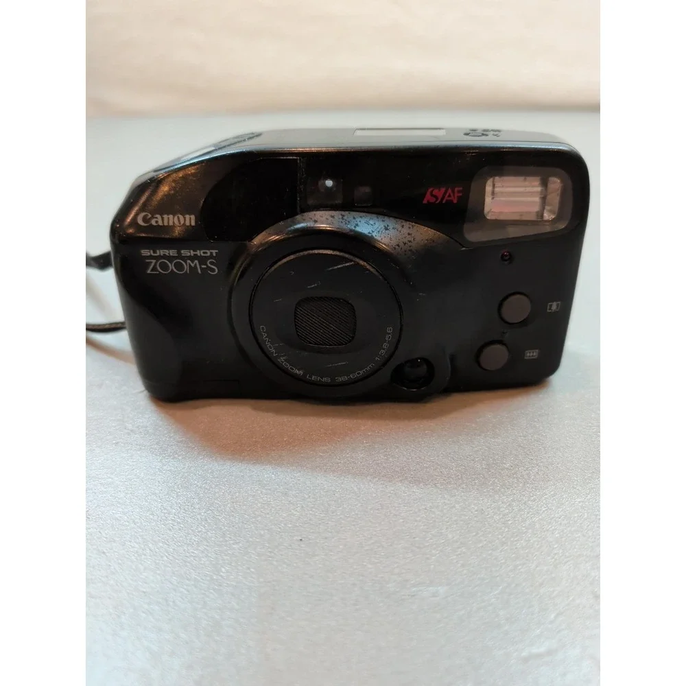 Canon Sure Shot Zoom-S 35mm Point & Shoot Film Camera 38-60mm Lens Black